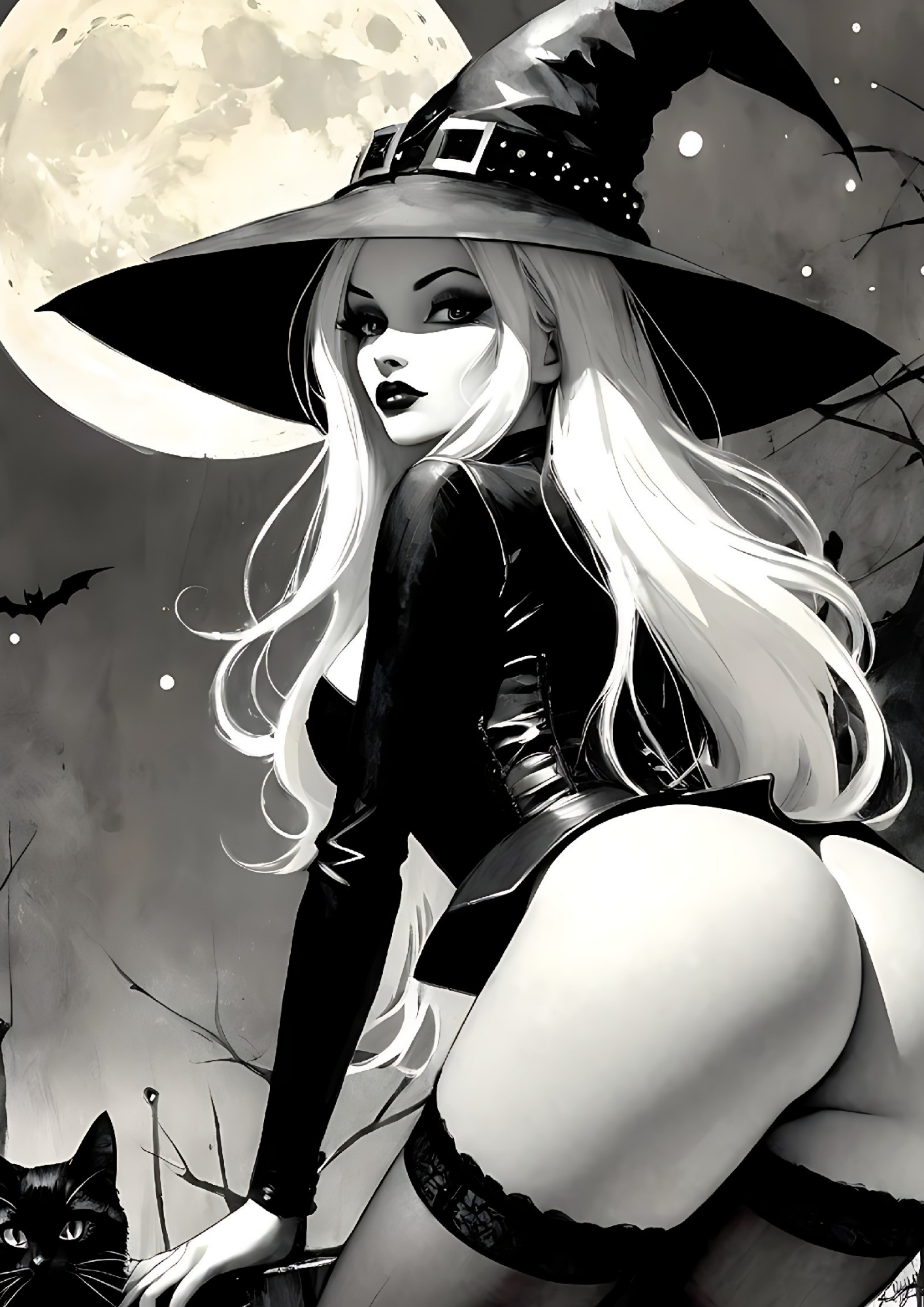 Hentai manga girls, Helloween special, 125 images.