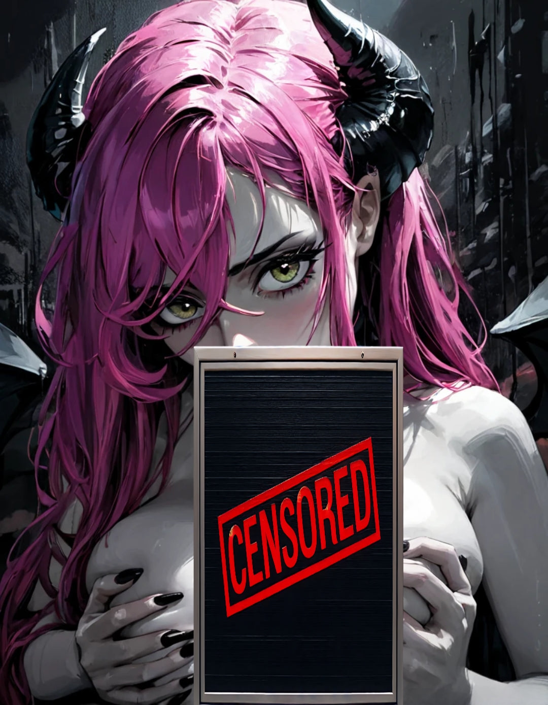 Hentai manga girls, Pink demon. 150 images.