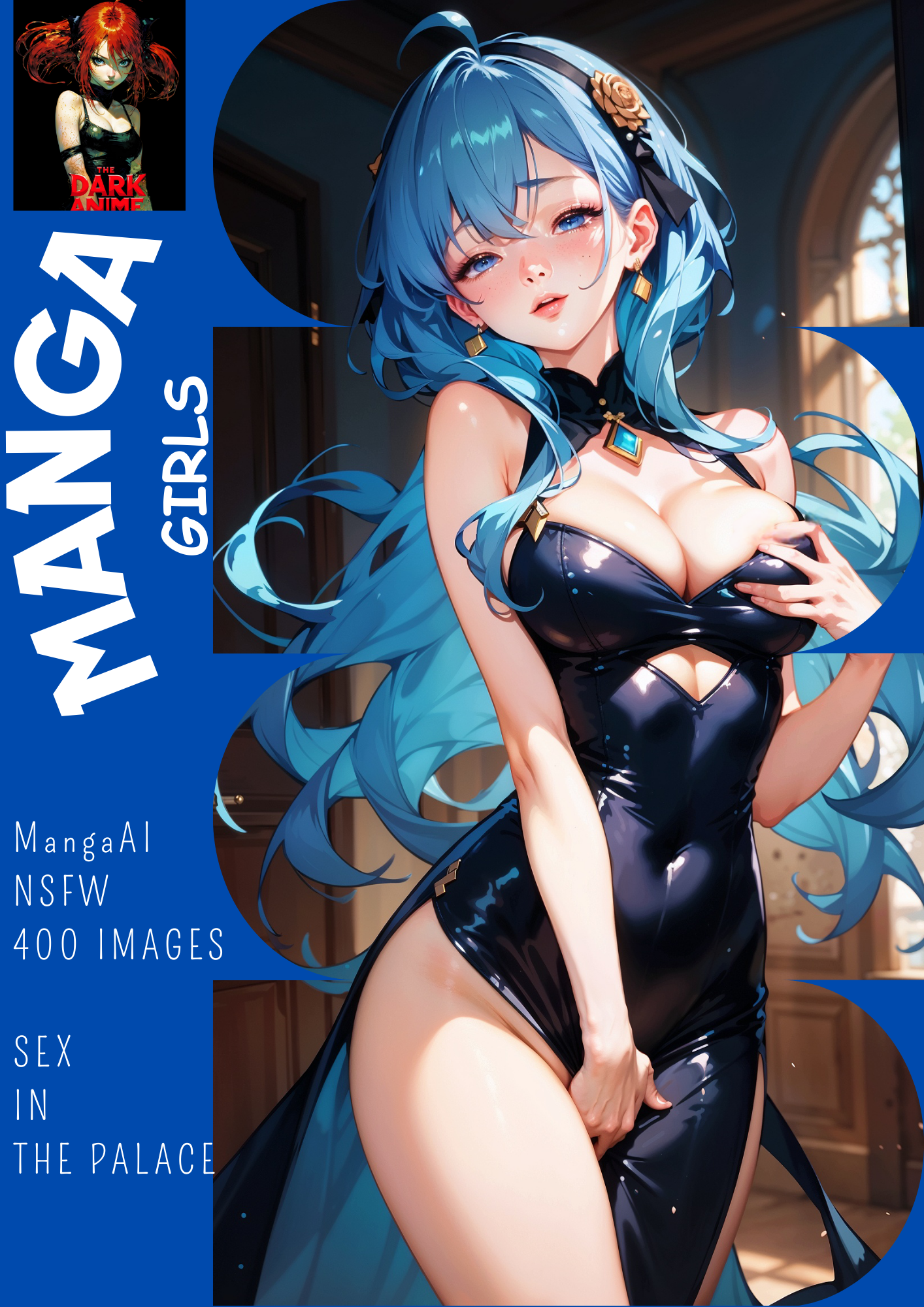 Hentai manga girls, sex in the palace, 400 images.