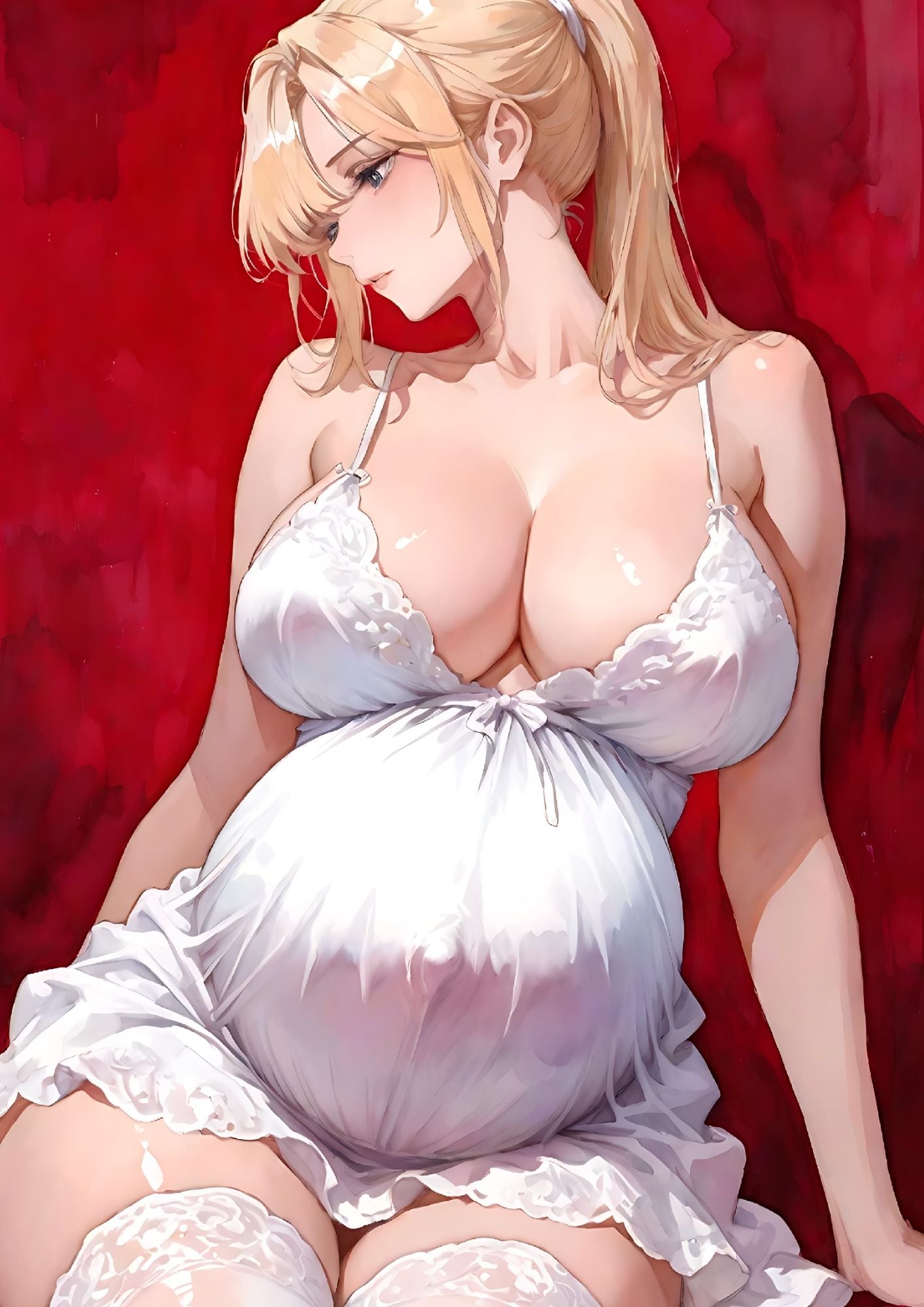 Hentai manga Girls, pregnant and very hot, 140 images.
