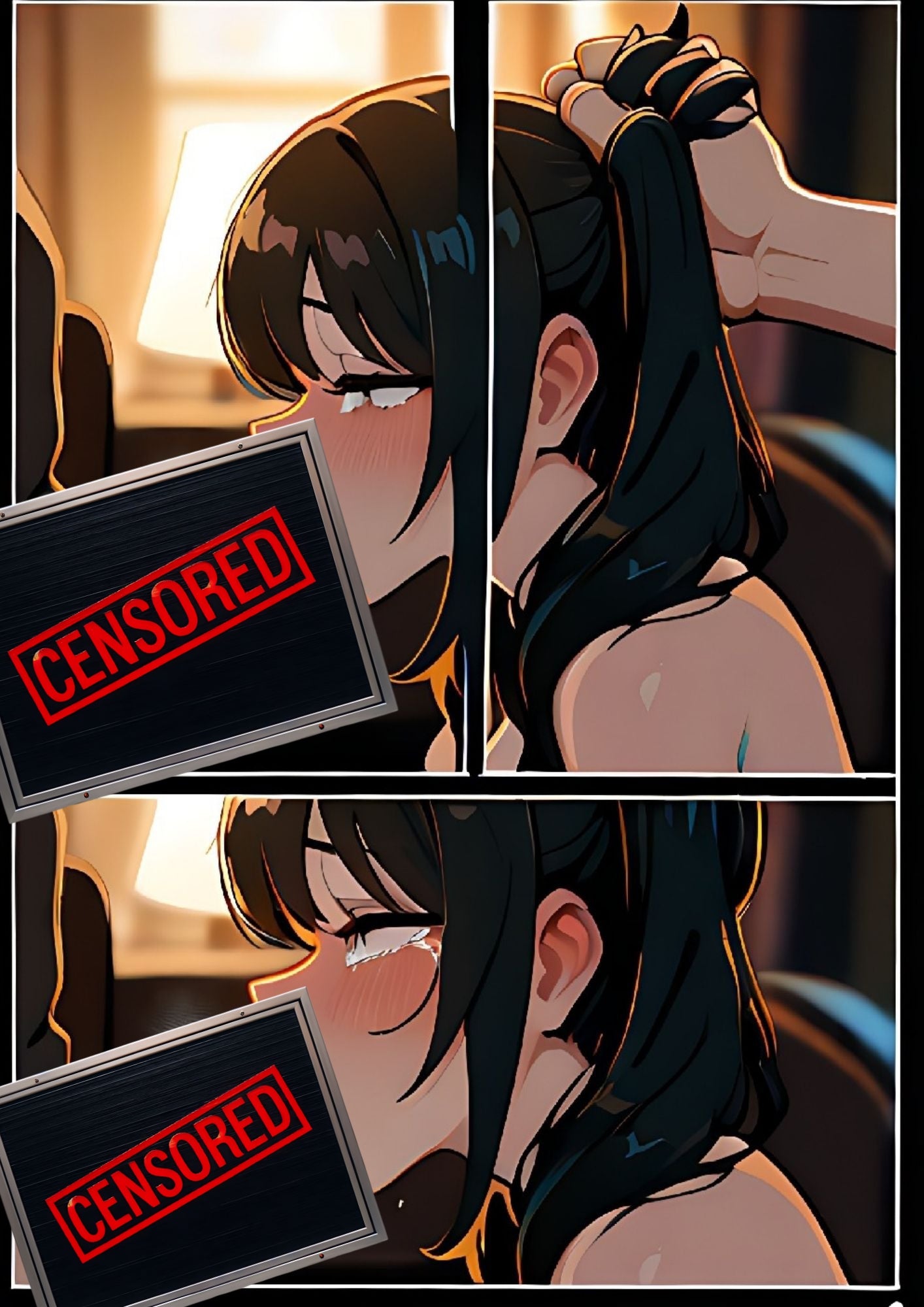 Hentai manga girls, she loves hard, 350 images.