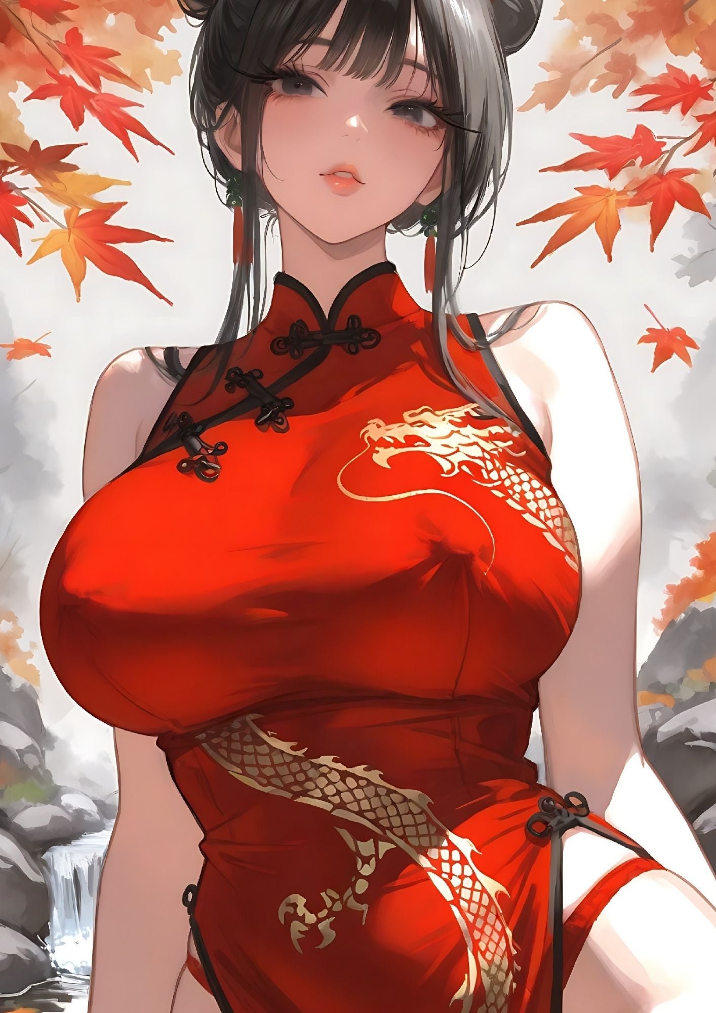 Hentai manga girls, red geisha, 160 images.