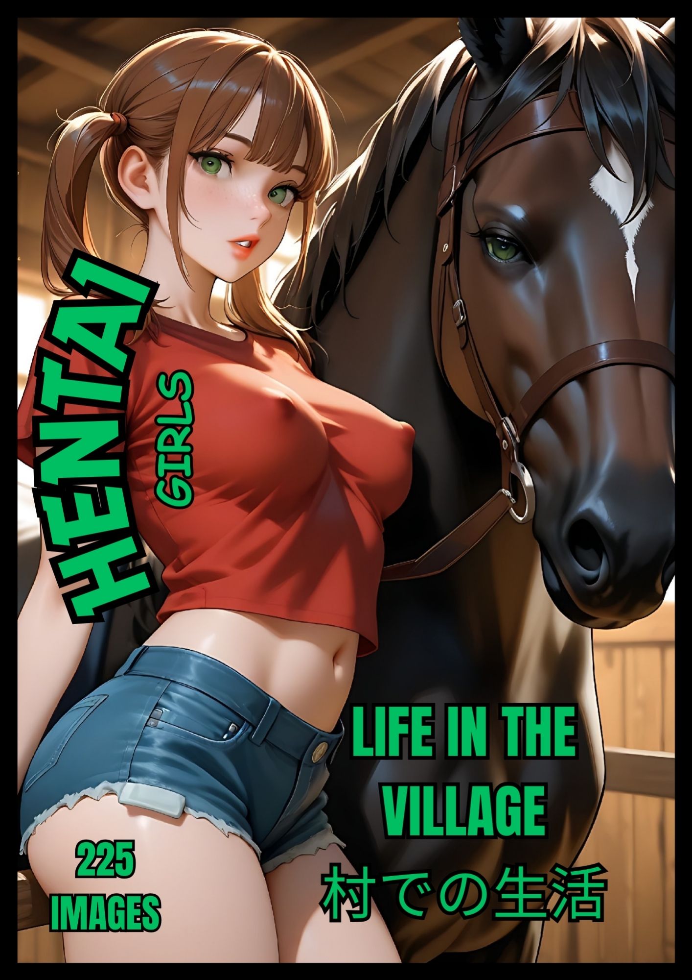 Hentai Manga girls, Life in village, 225 images