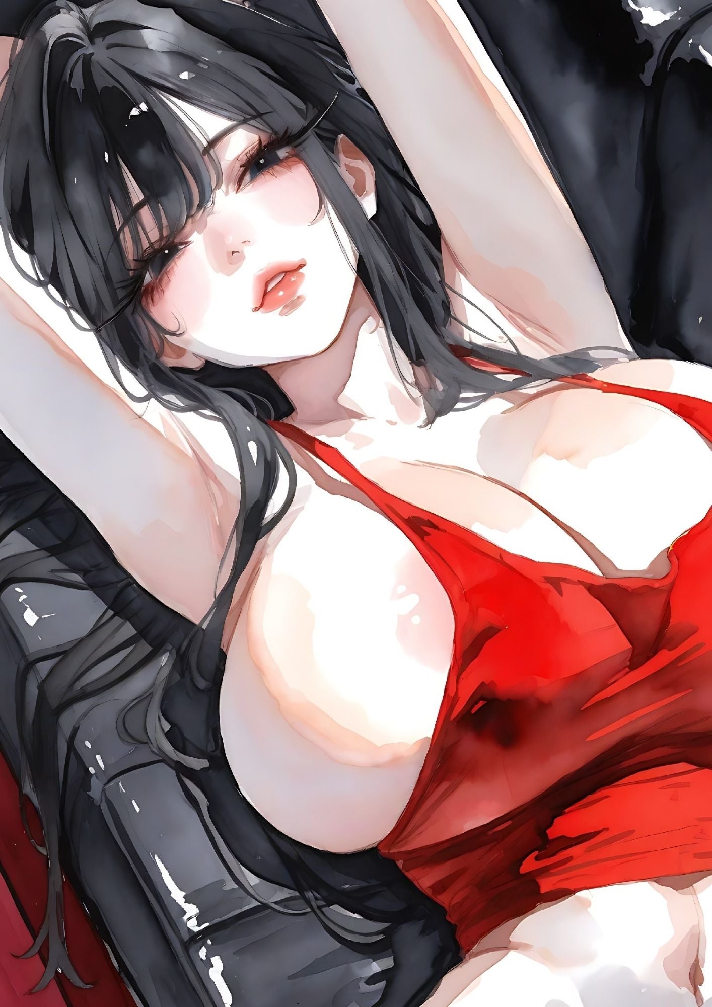 Hentai manga girls, between curves and lust, 300 images.