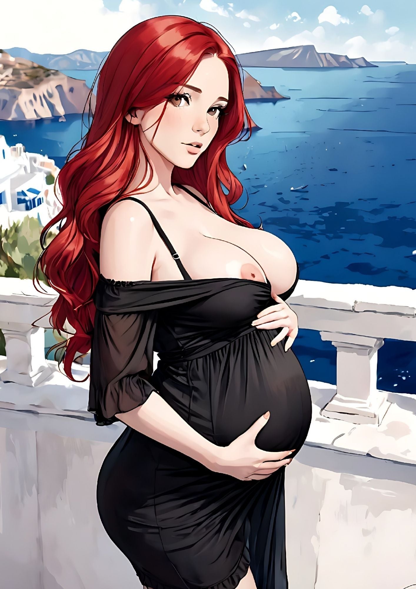 Herntai manga girls, special pregnant, 230 images.