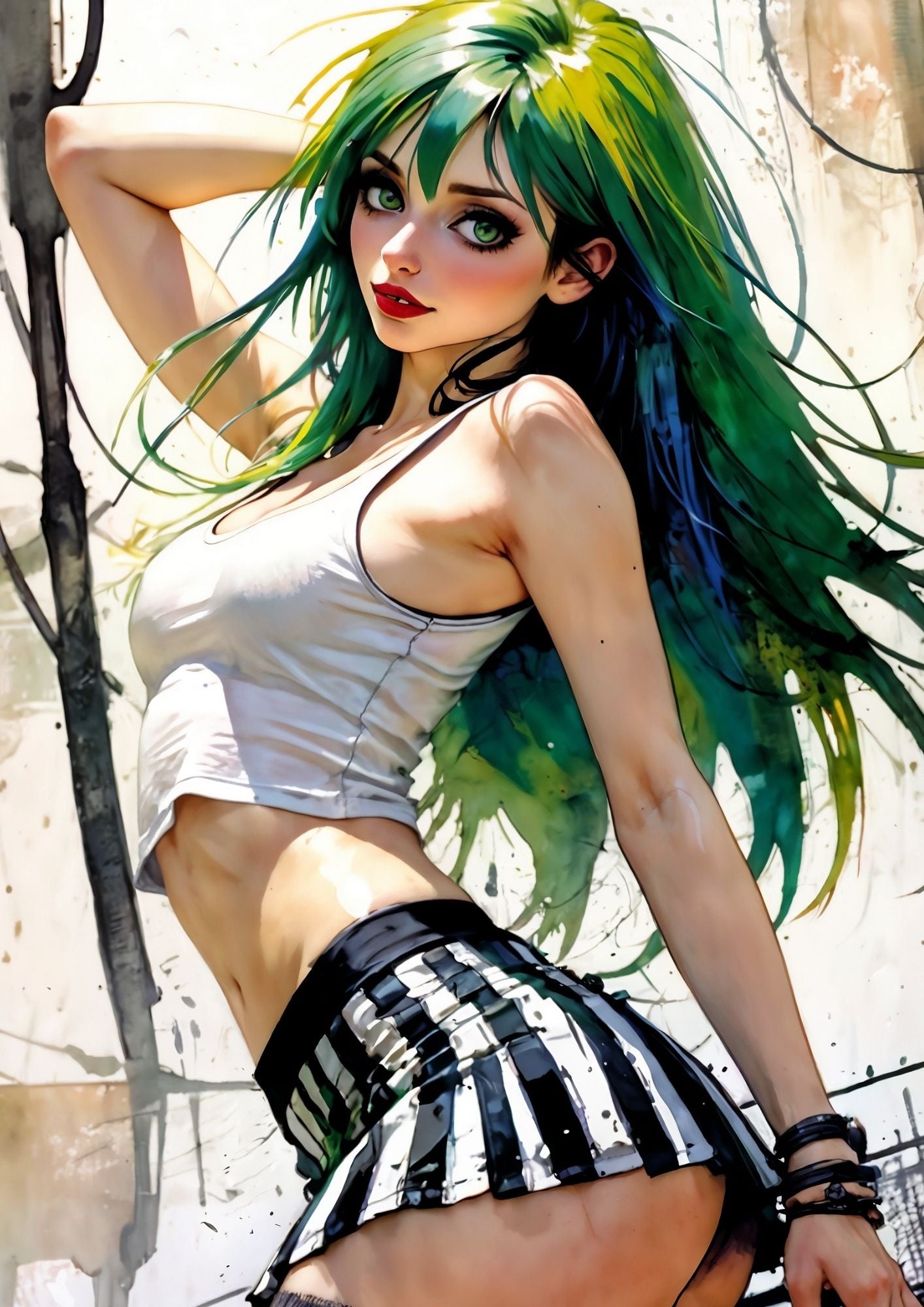 Hentai manga girls, art girl, 100 images.
