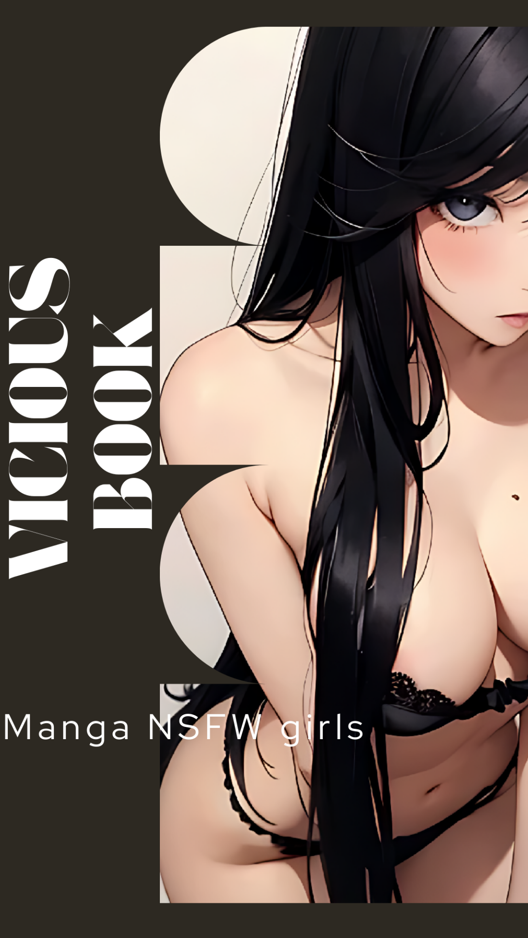 Hentai manga girls, sketches. 150 images.