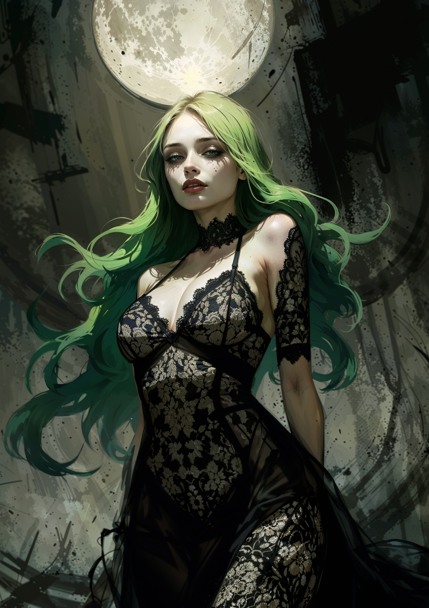 Hentai manga girls, black magic, 120 images.
