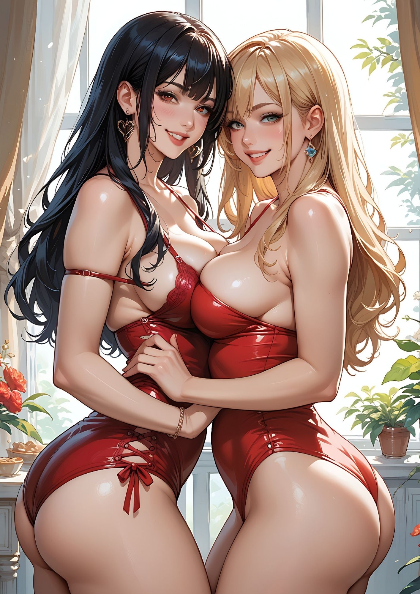 Hentai manga girls, curvy love, 200 images.