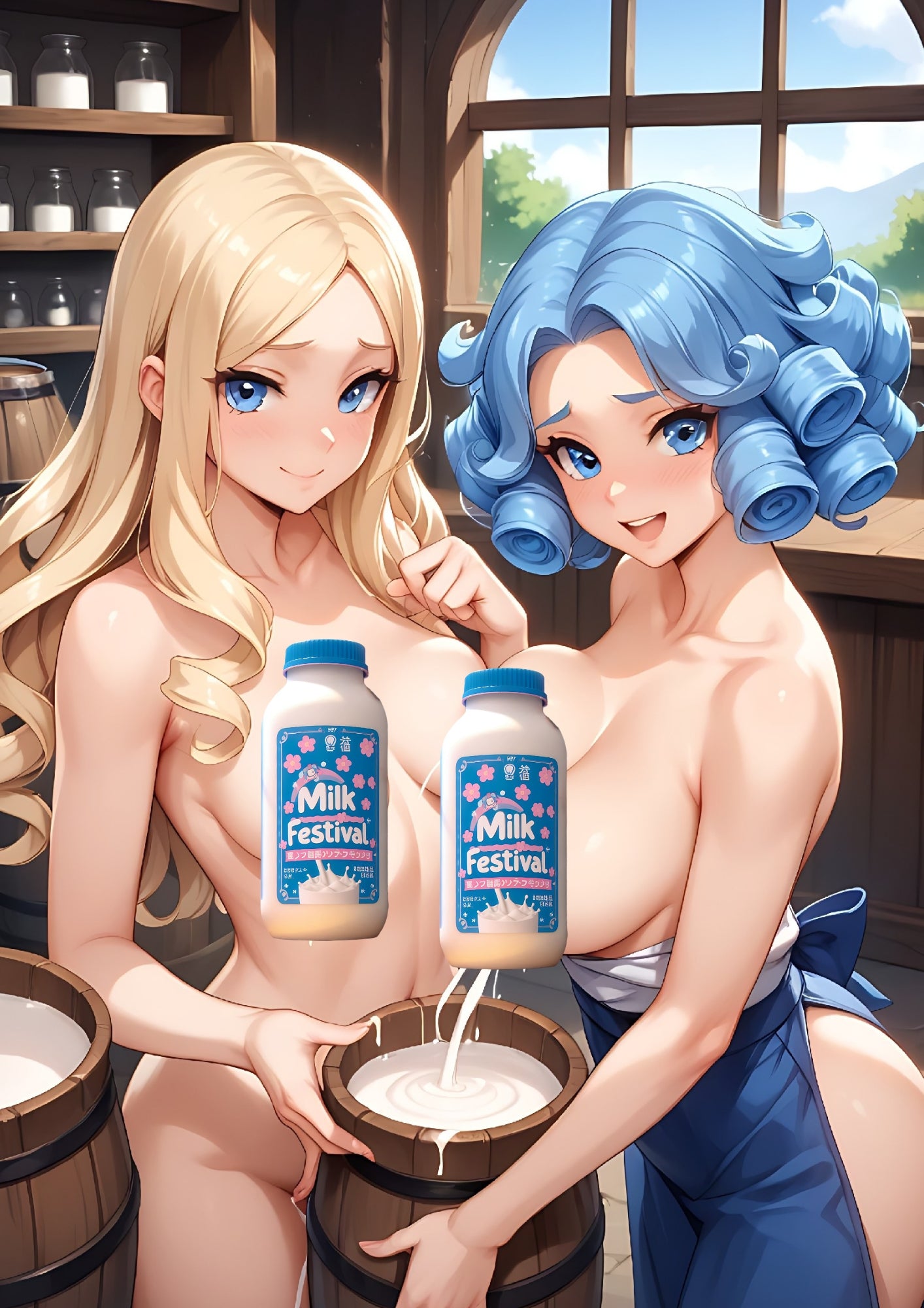 hentai manga girls, milk festival, 300 images.