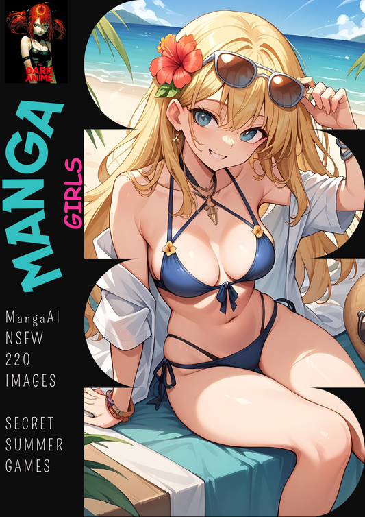 Hentai manga girls, secret summer games, 220 images.