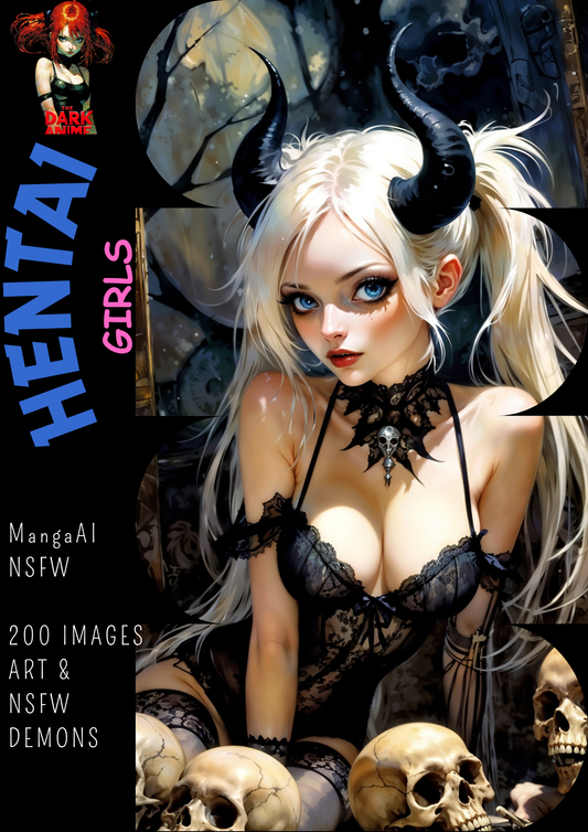 Hentai manga girls, NSFW art demons, 200 images.