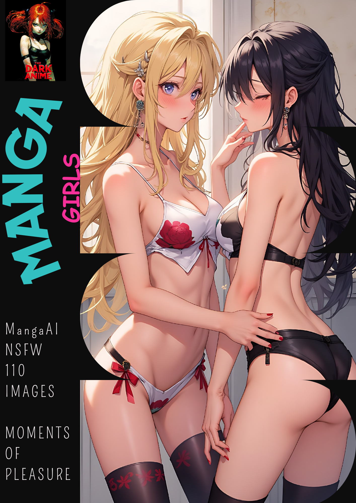 Hentai manga girls, moments of pleasure, 110 images in PDF.