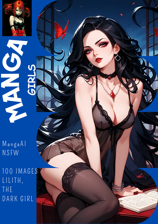 Hentai manga girls, Lilith, the dark girl, 100 images.