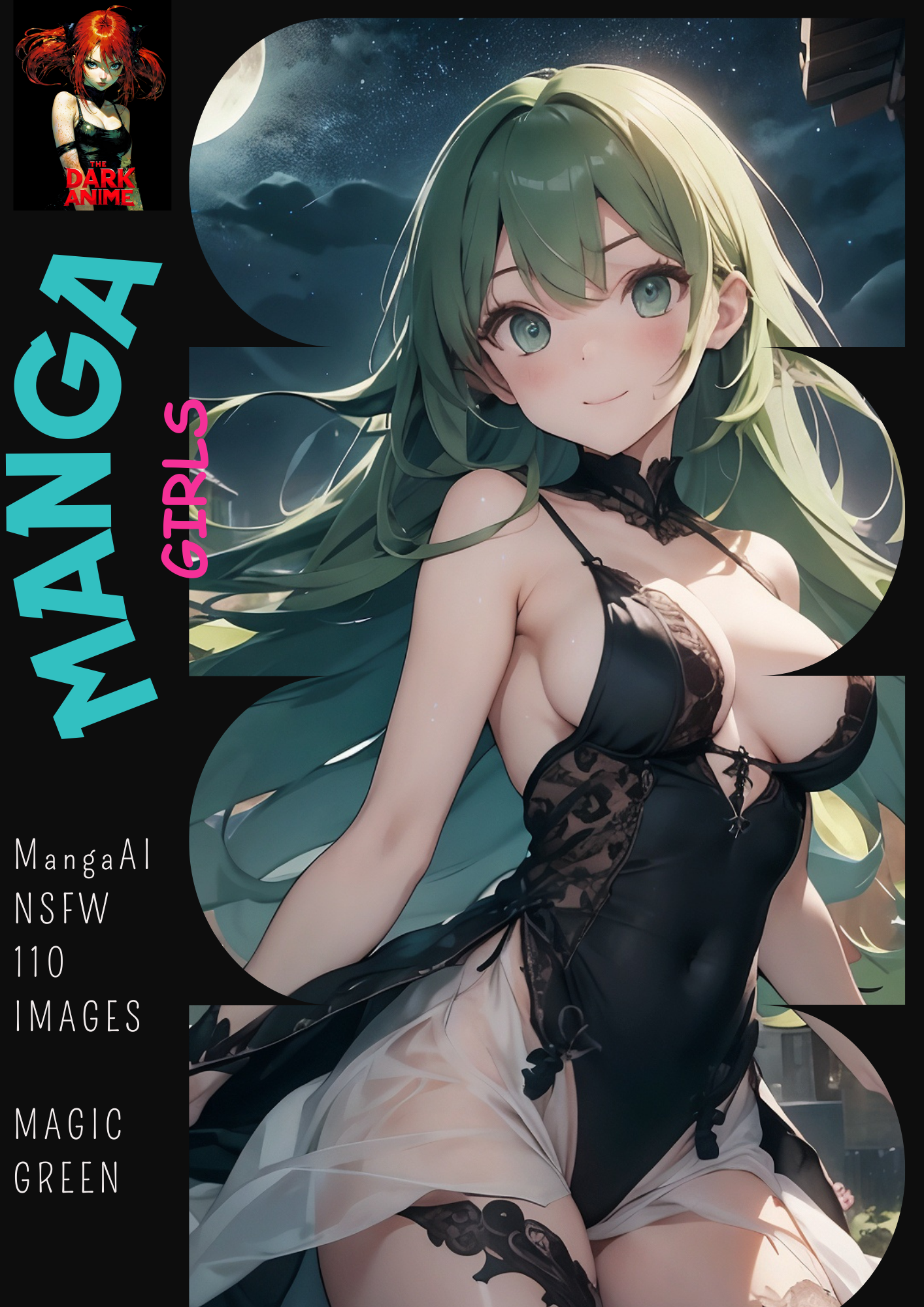 hentai manga girls, magic green, 110 images.