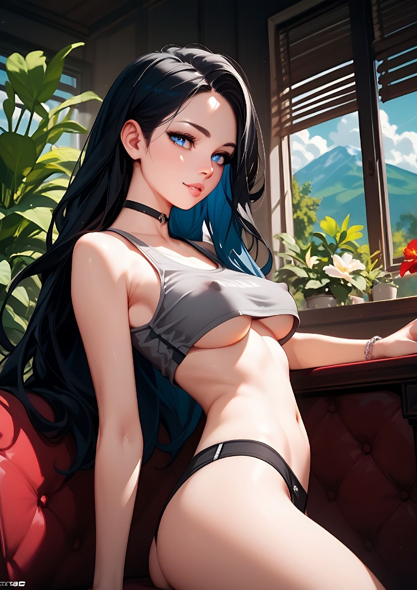 Hentai manga girls, hard day in gym, 150 images.