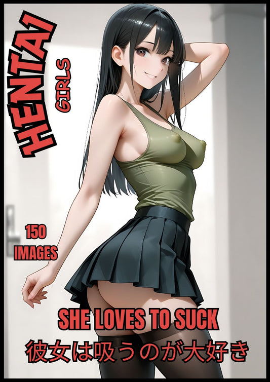 Hentai manga girls, she loves suck, 150 images.