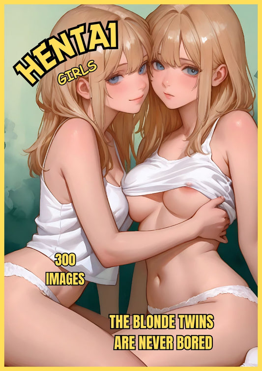 Hentai manga Girls,The blonde twins are never bored, 300 images.