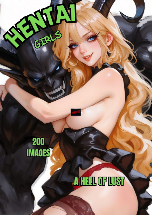 Hentai manga girls, A hell of lust, 200 images.