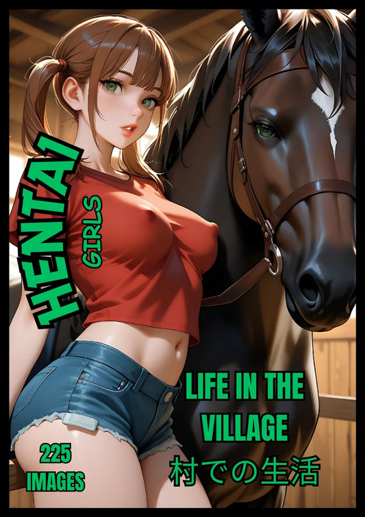 Hentai Manga girls, Life in village, 225 images
